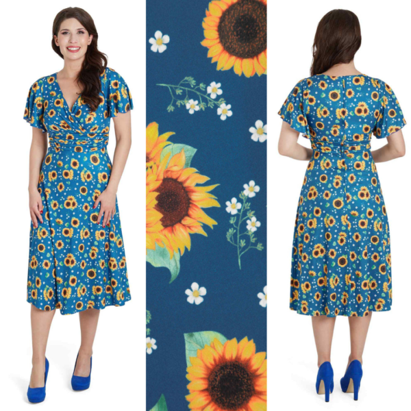 Dorothy sunflower dress UK Size 8 Frocks in Swing time