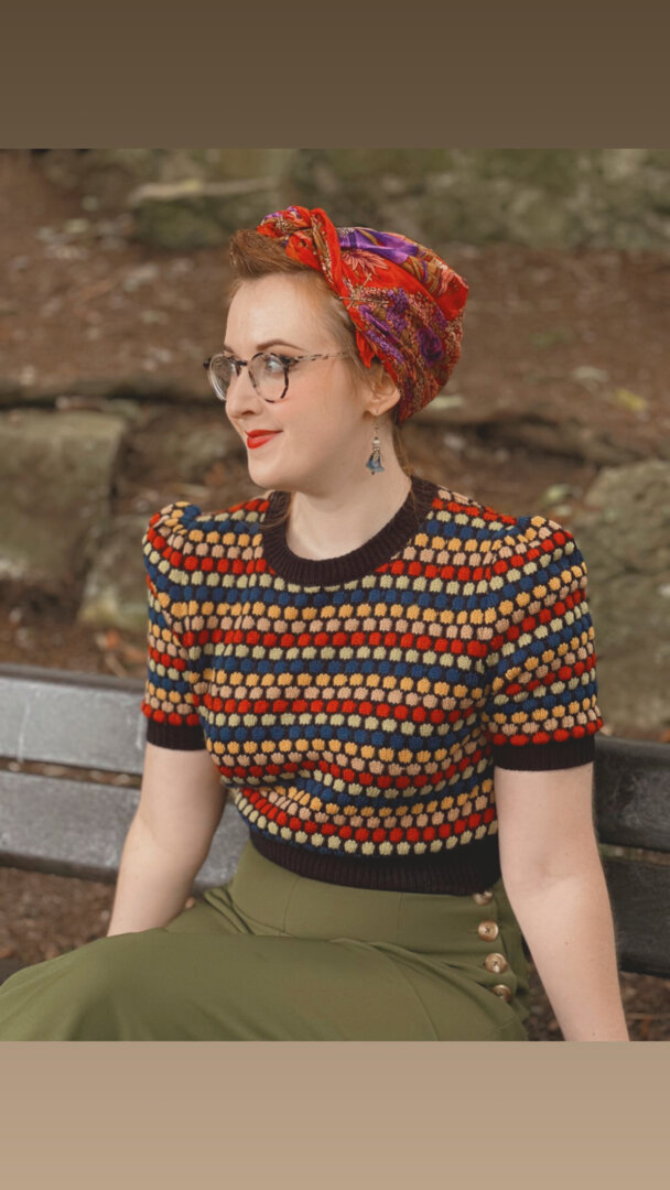 Claudette 1940's/1950's Sweater - Image 2