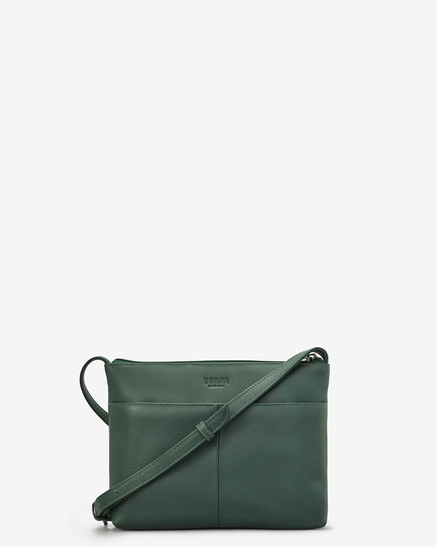 Yoshi Green Fingers Bookworm Leather Cross Body Bag - Image 3