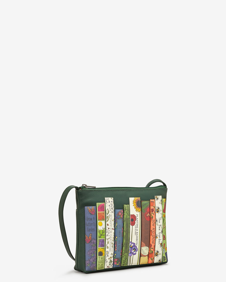 Yoshi Green Fingers Bookworm Leather Cross Body Bag - Image 4