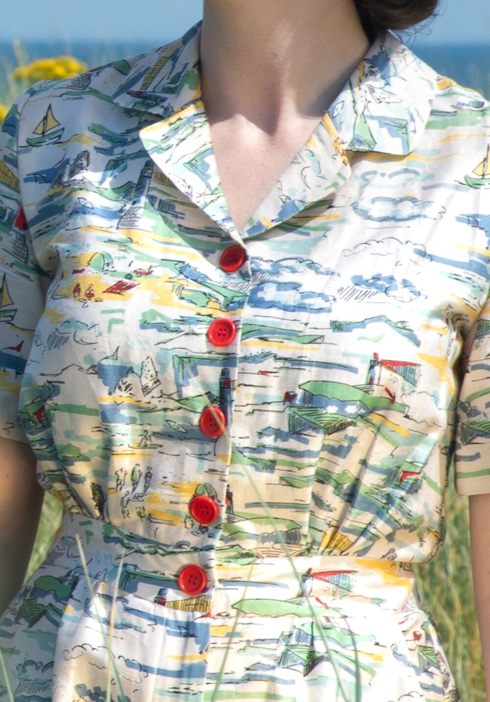 Francesca jumpsuit- Ivory lighthouse by Palava Folk - Image 2