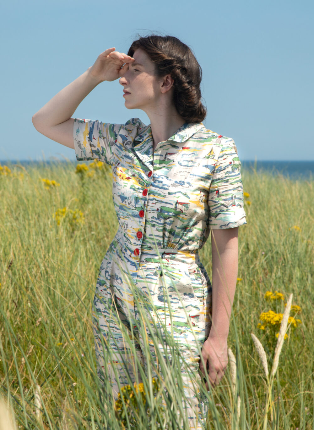 Francesca jumpsuit- Ivory lighthouse by Palava Folk