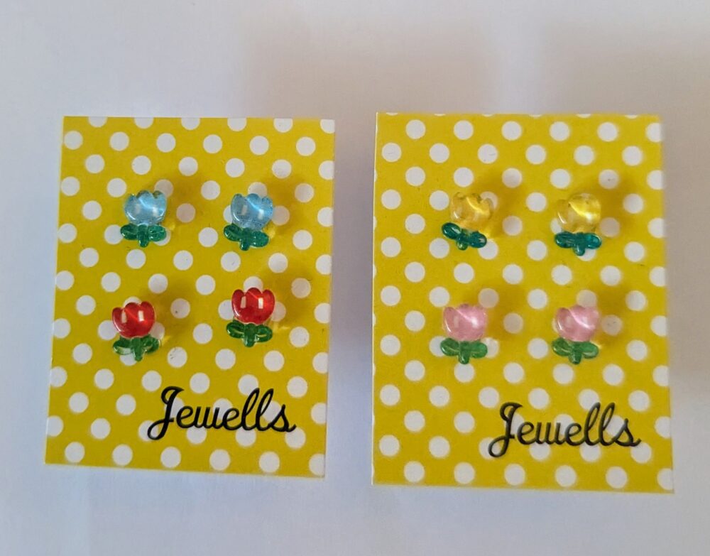 Pair of Tulip Flower Earrings