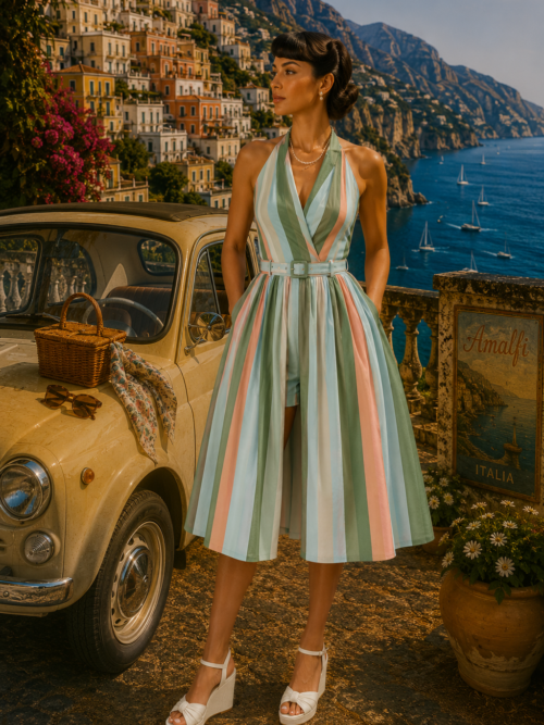 Midge Stripes 50s Skirt
