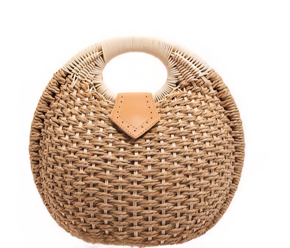 1950's style wicker bag - Image 4