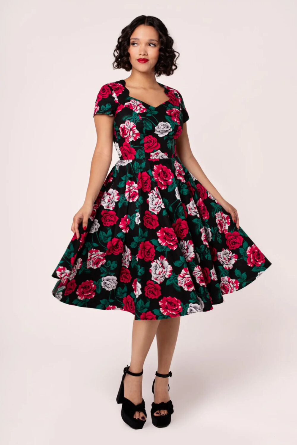 Paint me Roses swing dress