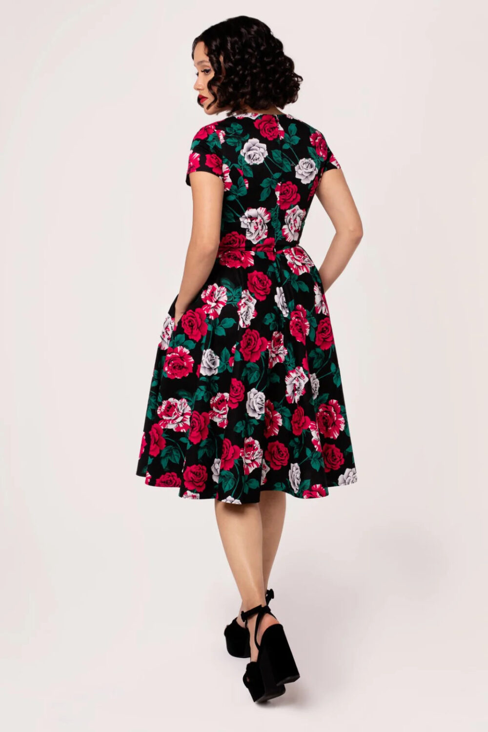 Paint me Roses swing dress - Image 3