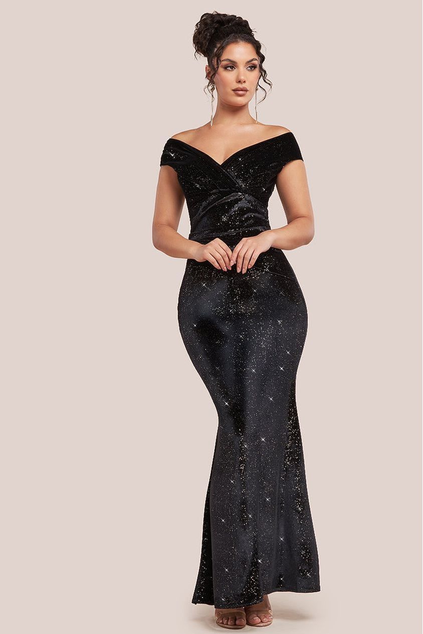 Samantha velvet shimmer maxi dress - Image 6