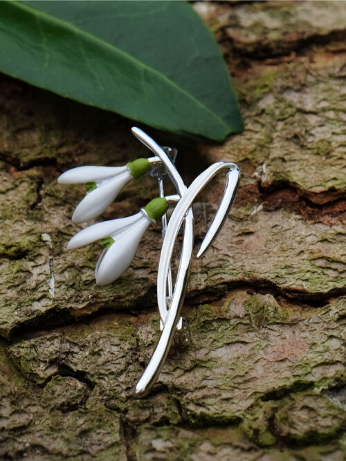 Snow drop brooch by Alexander Thurlow