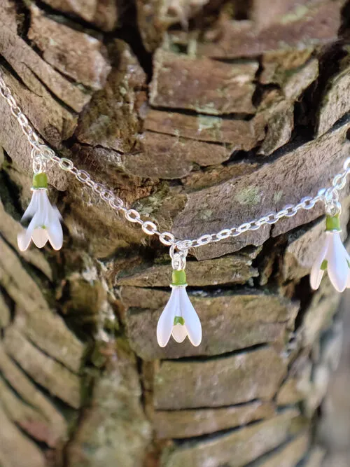 Snowdrop charm bracelet by Alexander Thurlow