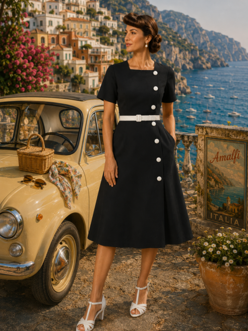 Olivia 1940’s dress in black