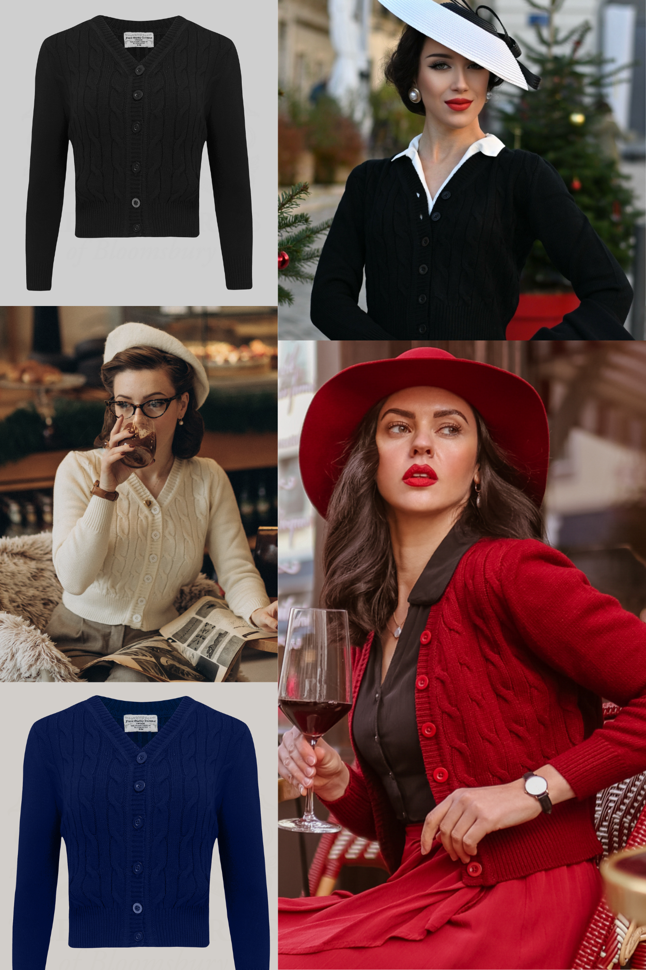 Cable Knit Cardigan by Seamstress of Bloomsbury