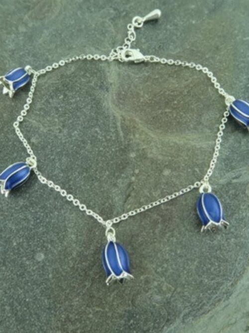 Bluebell Flower Charm Bracelet