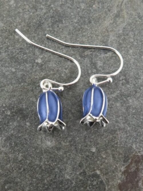 Bluebell Flower Drop Hook Earrings