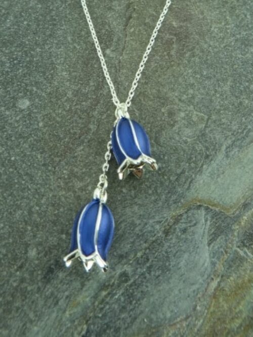 Bluebell Flower Pendant Necklace