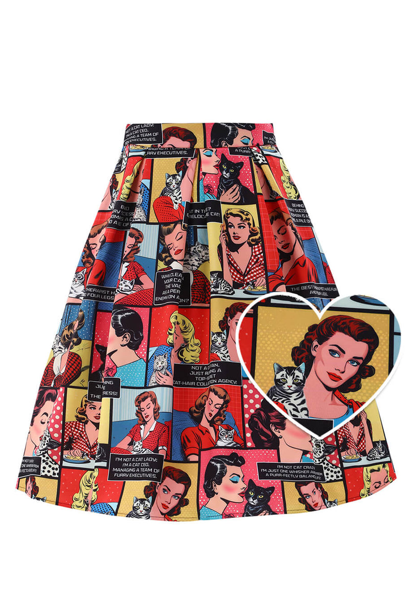 Cat Lover Comic skirt