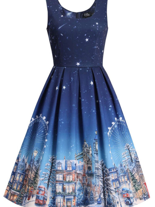 London at Christmas dress
