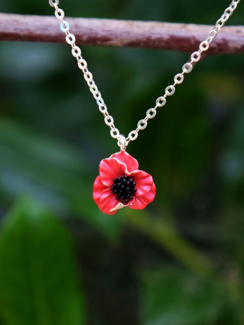 Poppy necklace by Alexander Thurlow