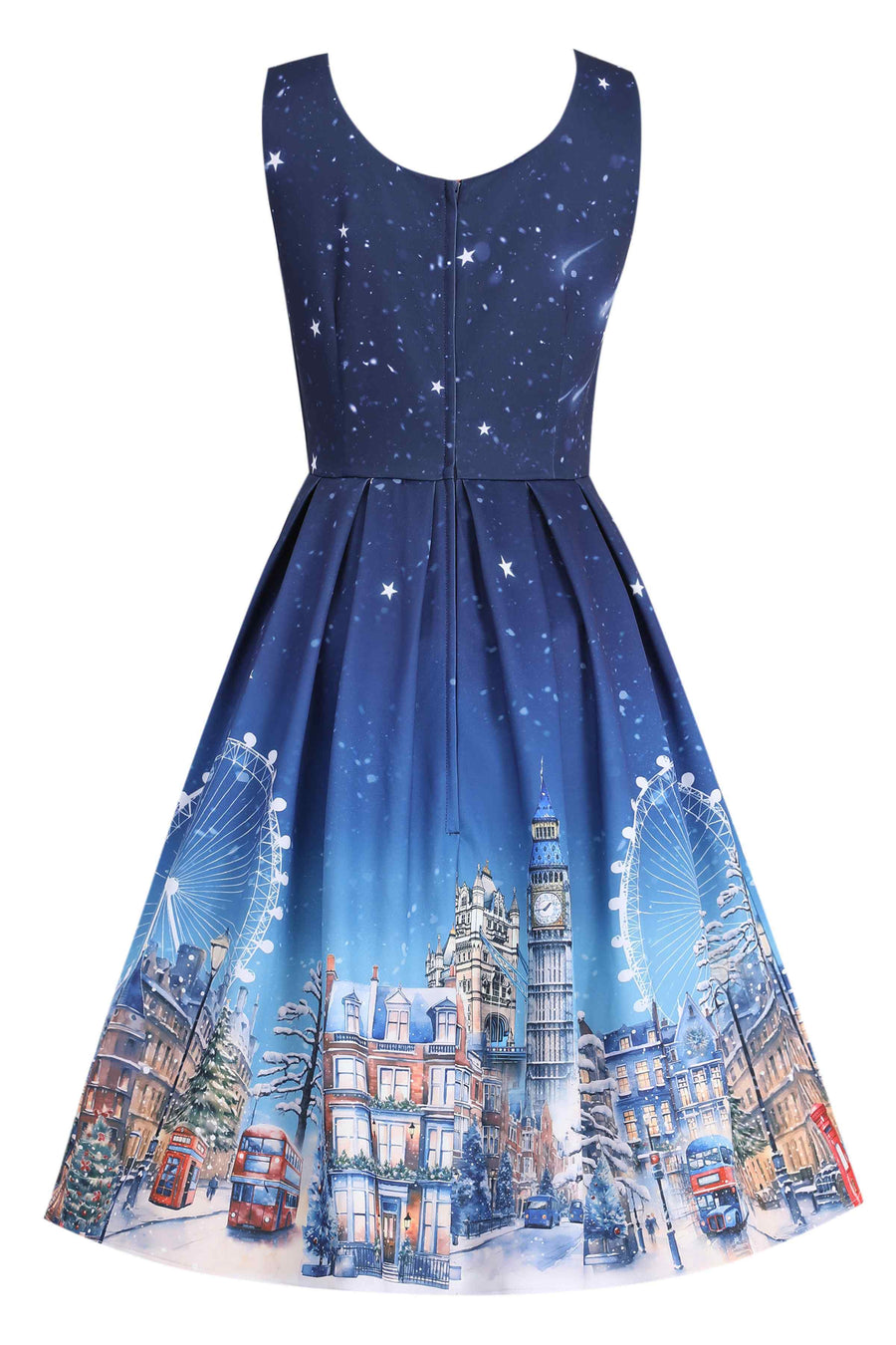 London at Christmas dress - Image 2