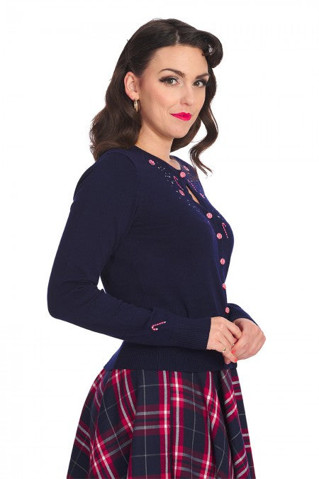 Candy cane Christmas Cardigan - Image 3