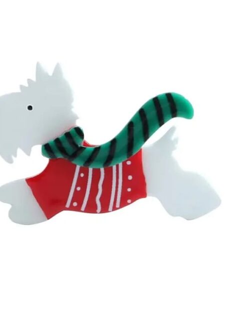 Vintage Westie Dog Brooch