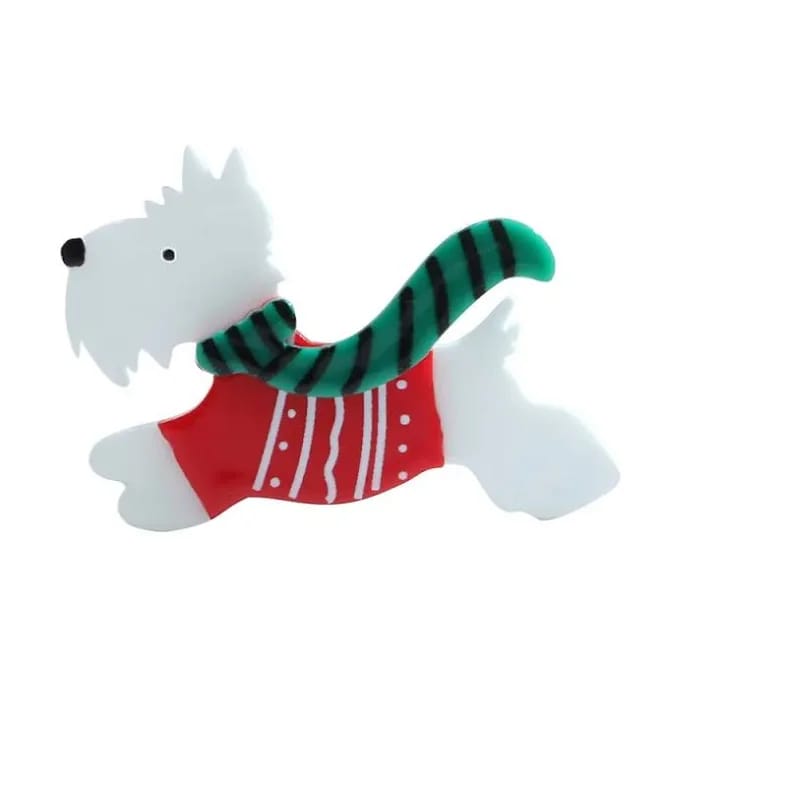 Vintage Westie Dog Brooch