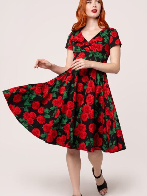Dolce Vita 1950's Swing dress in Black