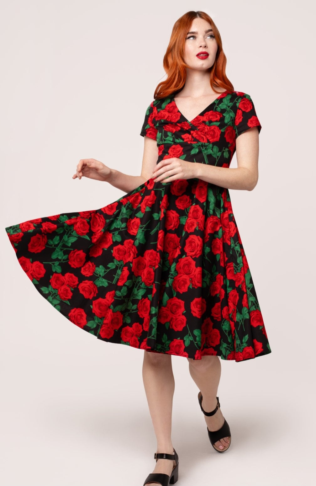 Dolce Vita 1950's Swing dress in Black