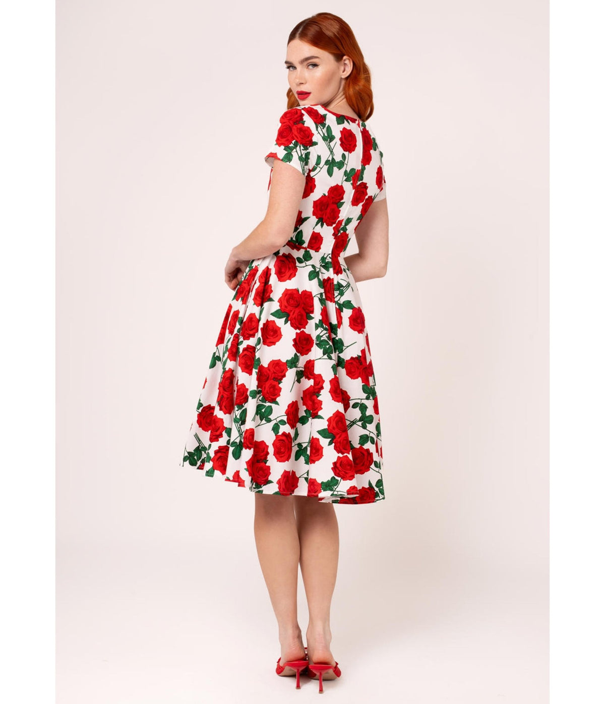Dolce Vita 1950's swing dress in White - Image 4