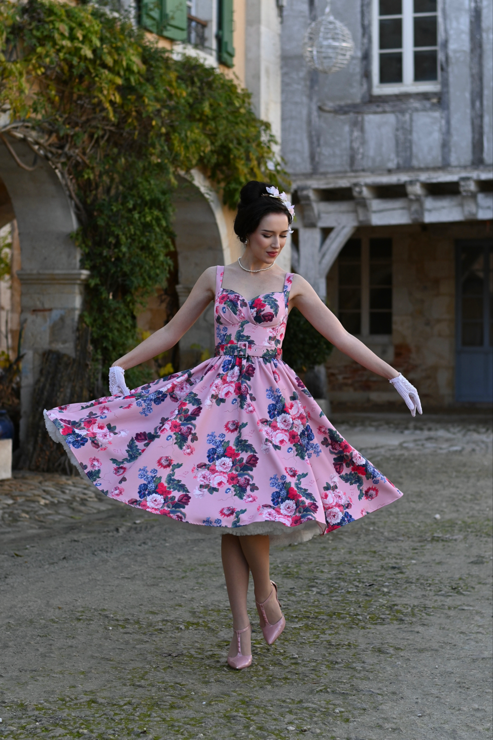 Rosabelle Bloom 1950's Swing dress