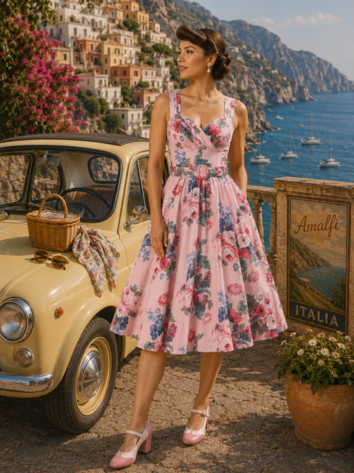 Rosabelle Bloom 1950's Swing dress