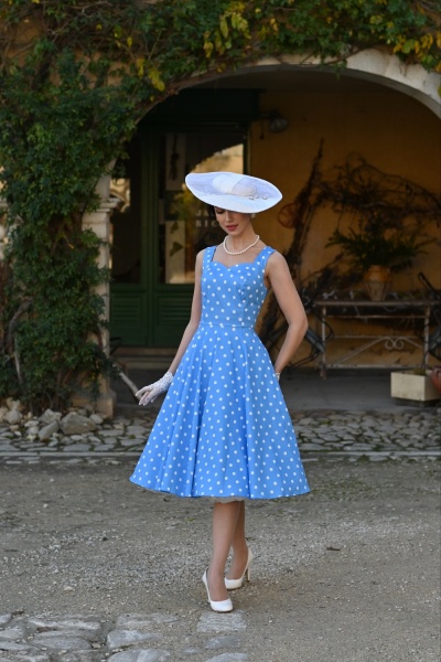 Marlene Polka Dot Swing Dress