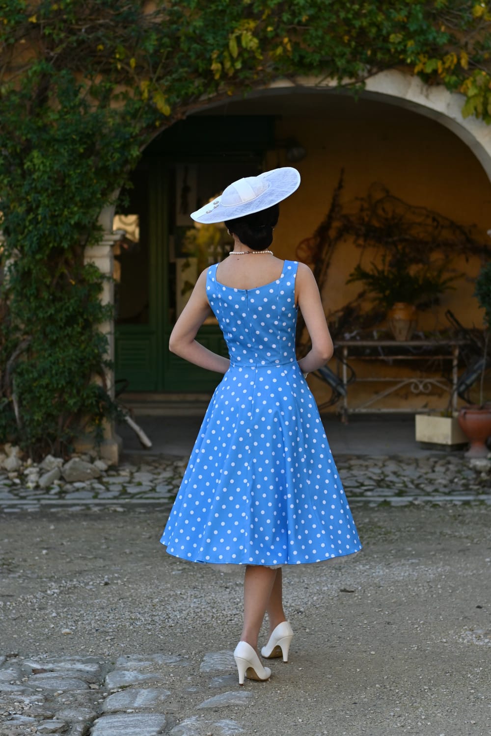 Marlene Polka Dot Swing Dress - Image 3