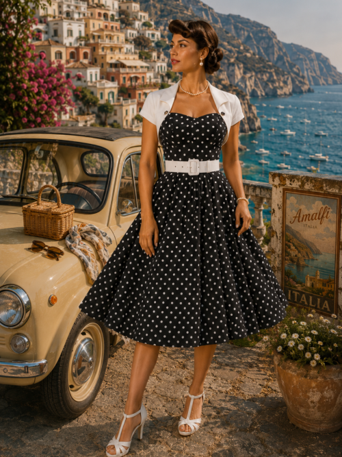 Jenna-May-Lou dress & bolero jacket by Miss Candyfloss