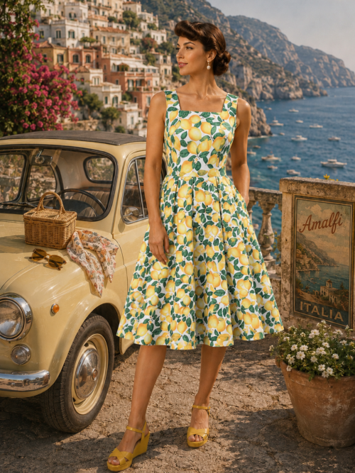 When Life gives you Lemons Swing dress