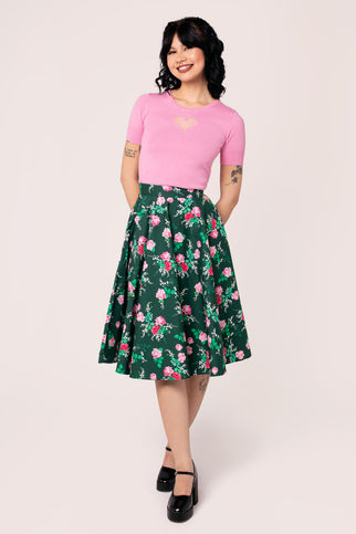 Mabel Roses swing skirt