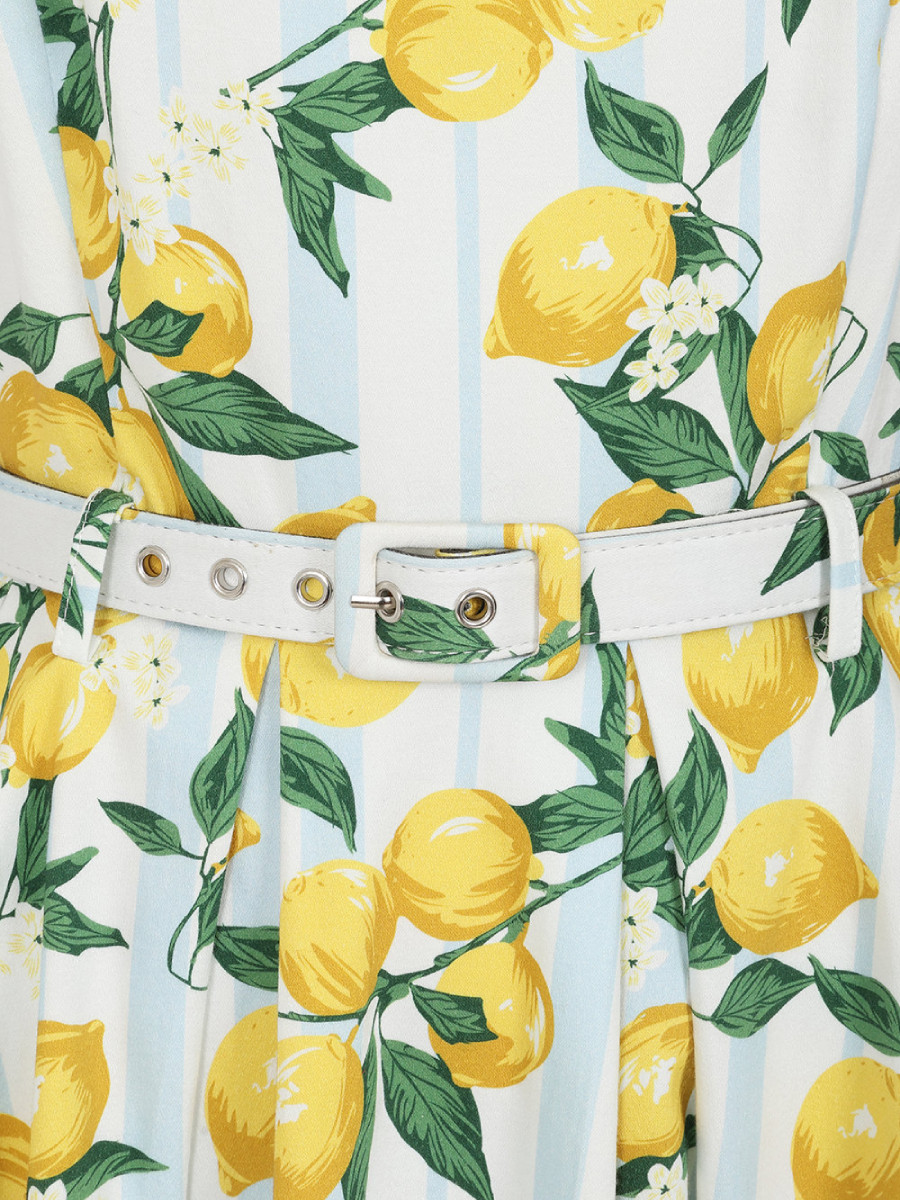 June lemon & stripes sun dress - Image 5
