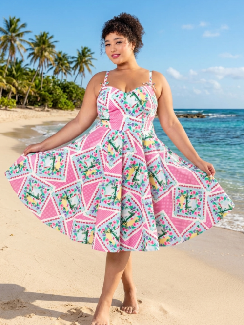 Dreamland Flamingo Swing Dress