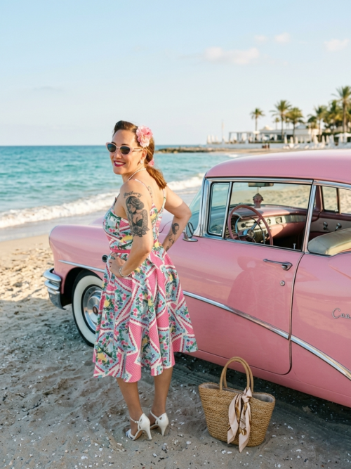 Dreamland Flamingo Swing Dress
