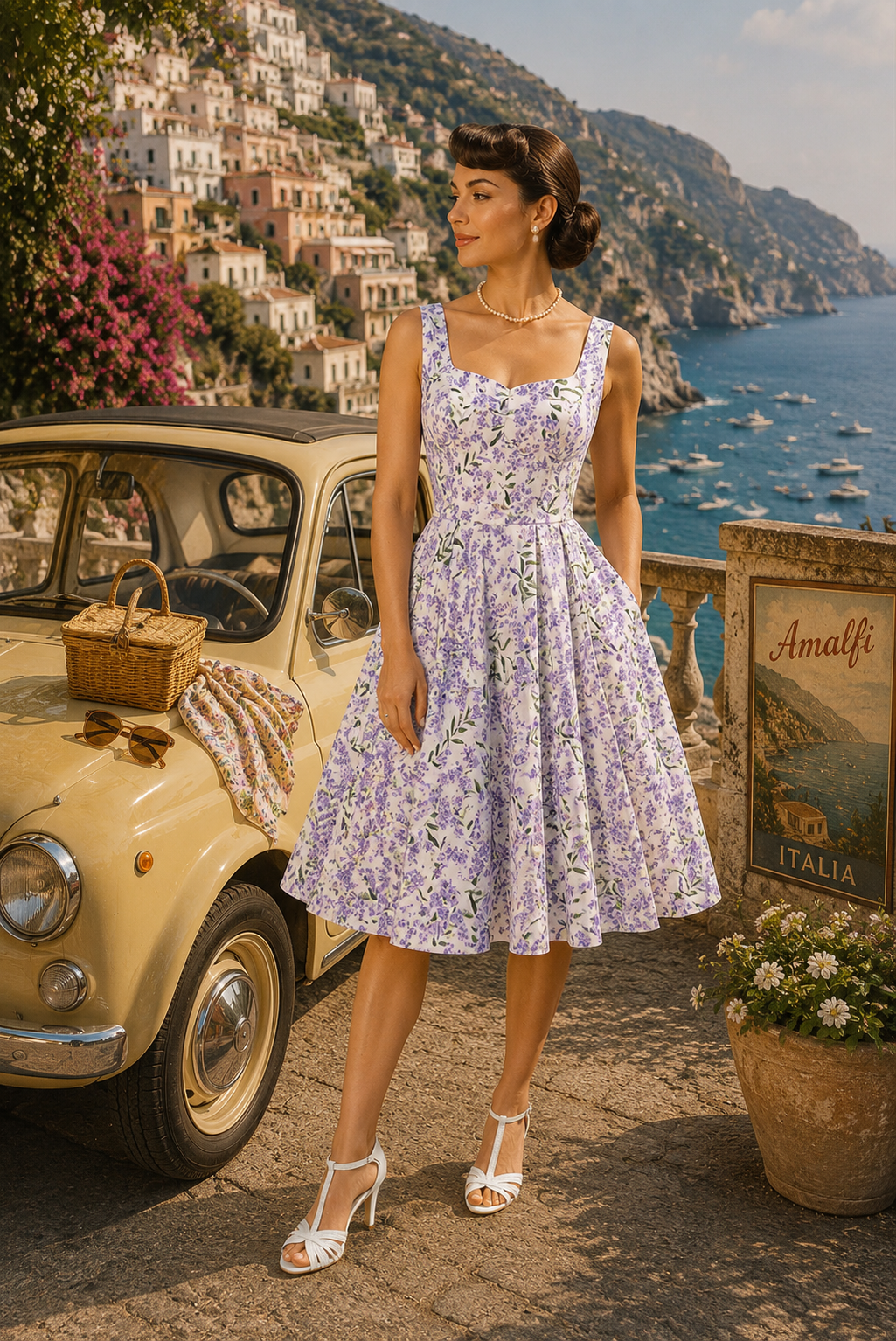 Lilac Meadow swing dress