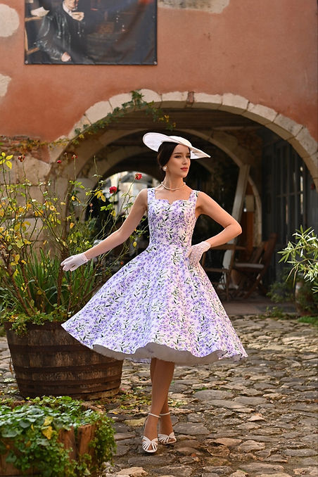 Lilac Meadow swing dress - Image 4