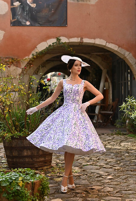 Lilac Meadow swing dress