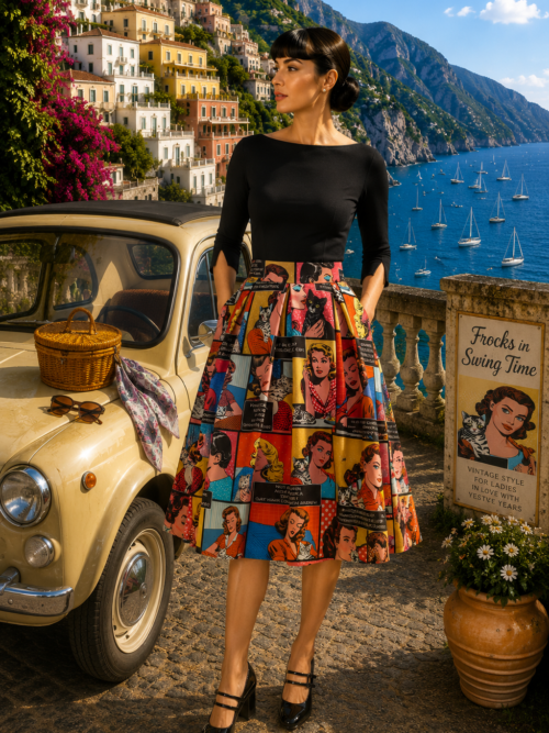 Cat Lover Comic skirt