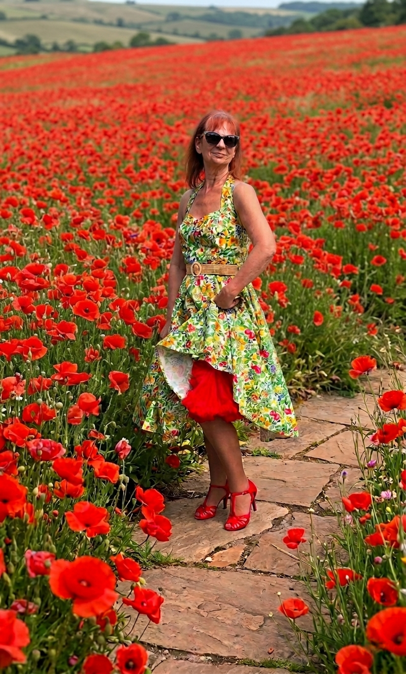Feeling Fruity halterneck swing dress - Image 2