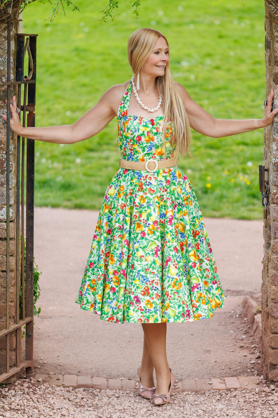 Feeling Fruity halterneck swing dress - Image 5