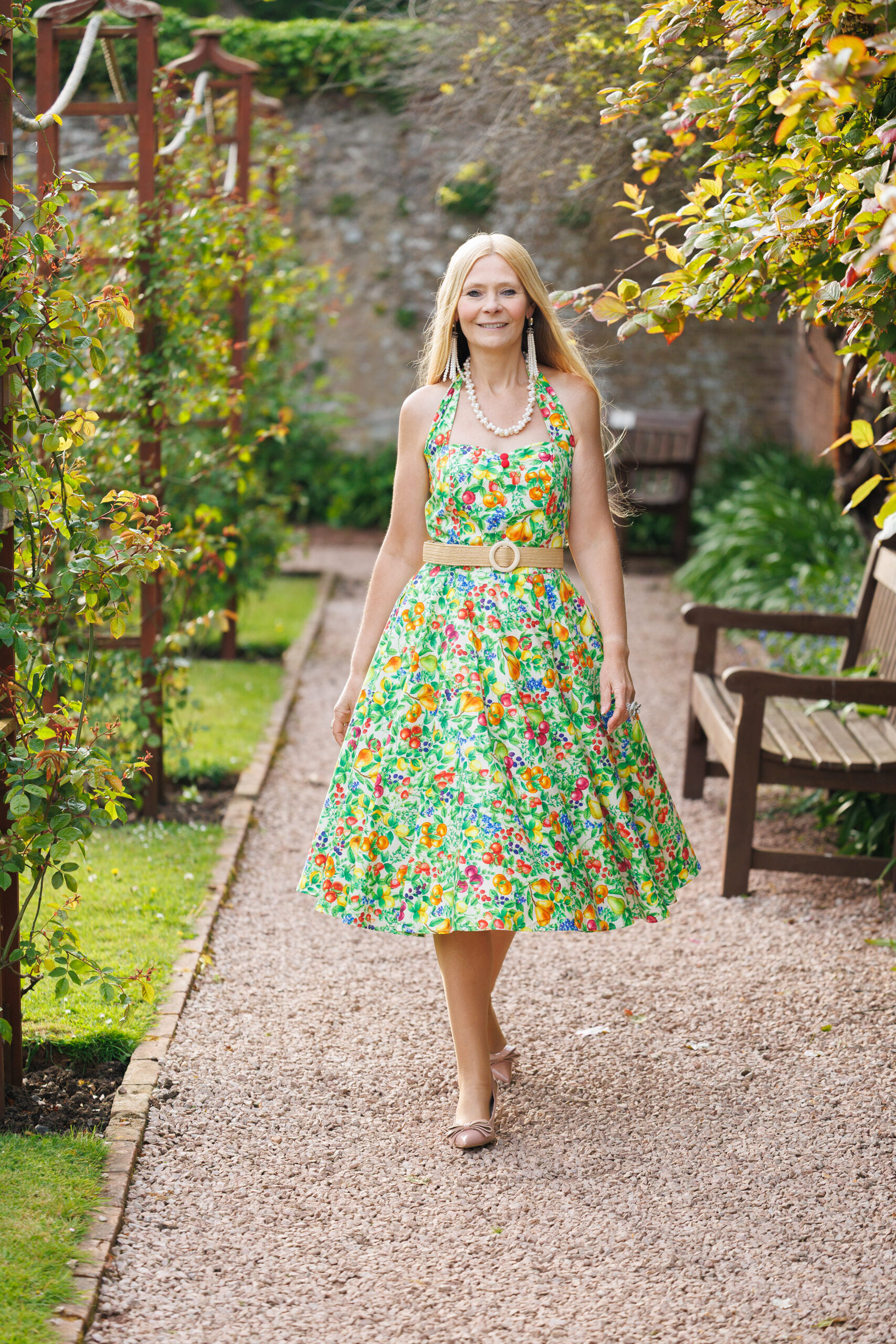 Feeling Fruity halterneck swing dress - Image 8