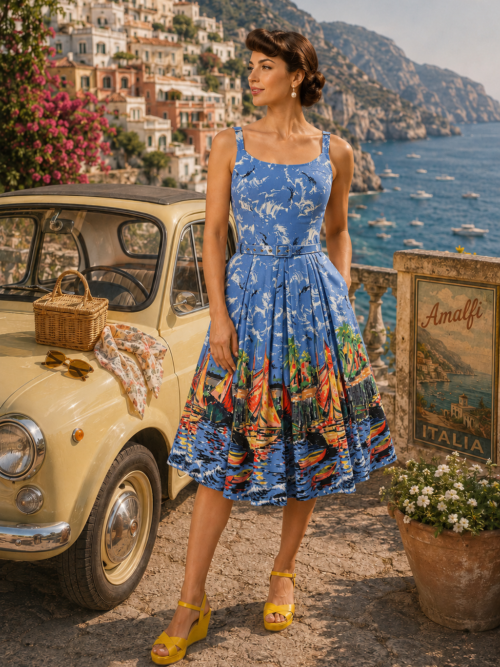Fifi Coral Cove 1950's swing dress