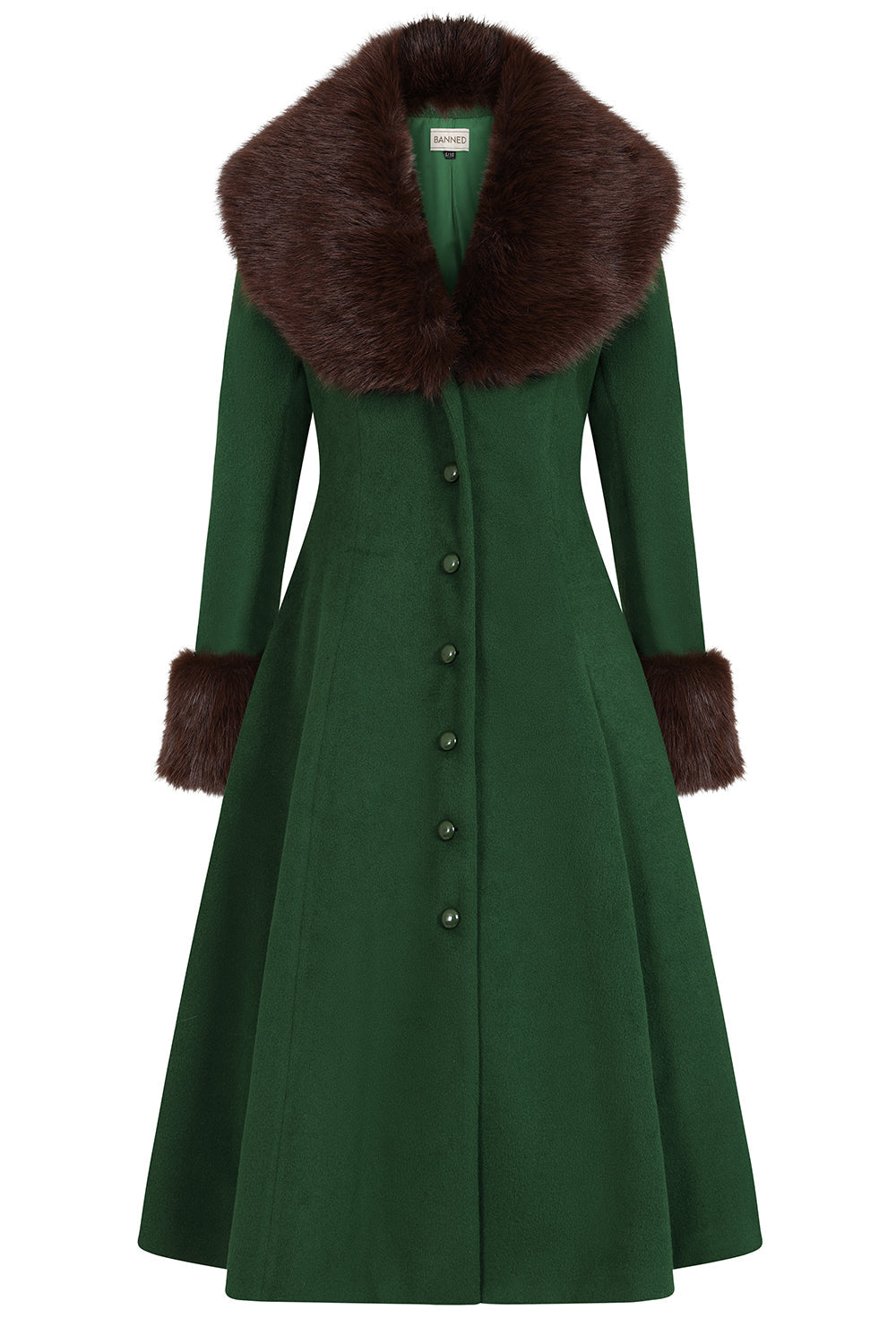 Martha swing coat with faux fur- Pre order - Image 6