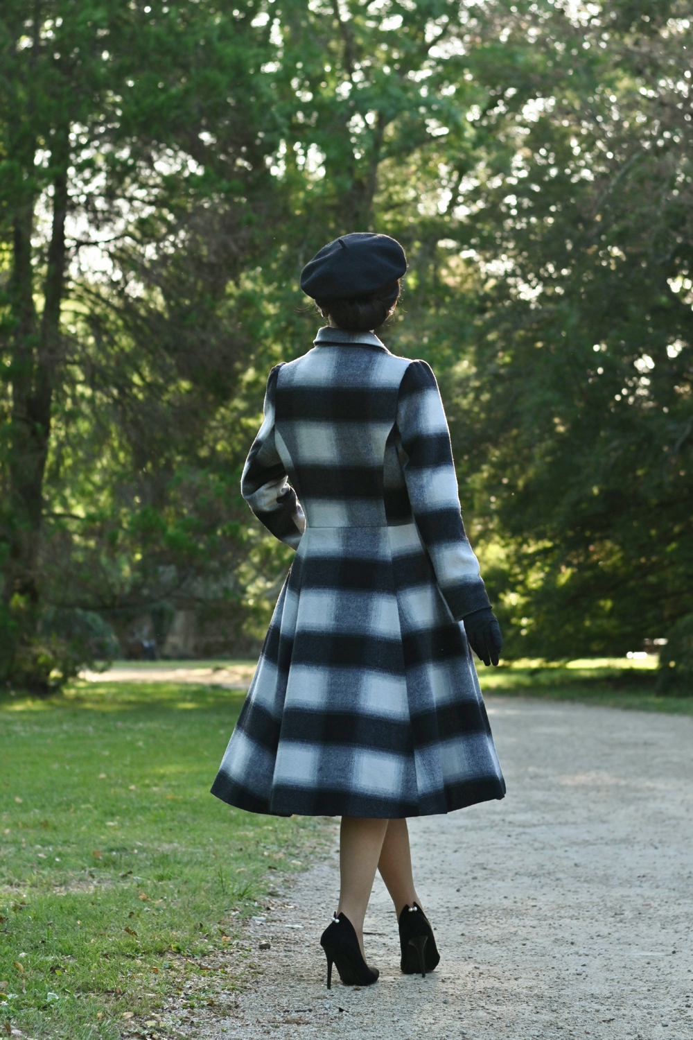 Lenora Check Swing Coat - Image 2