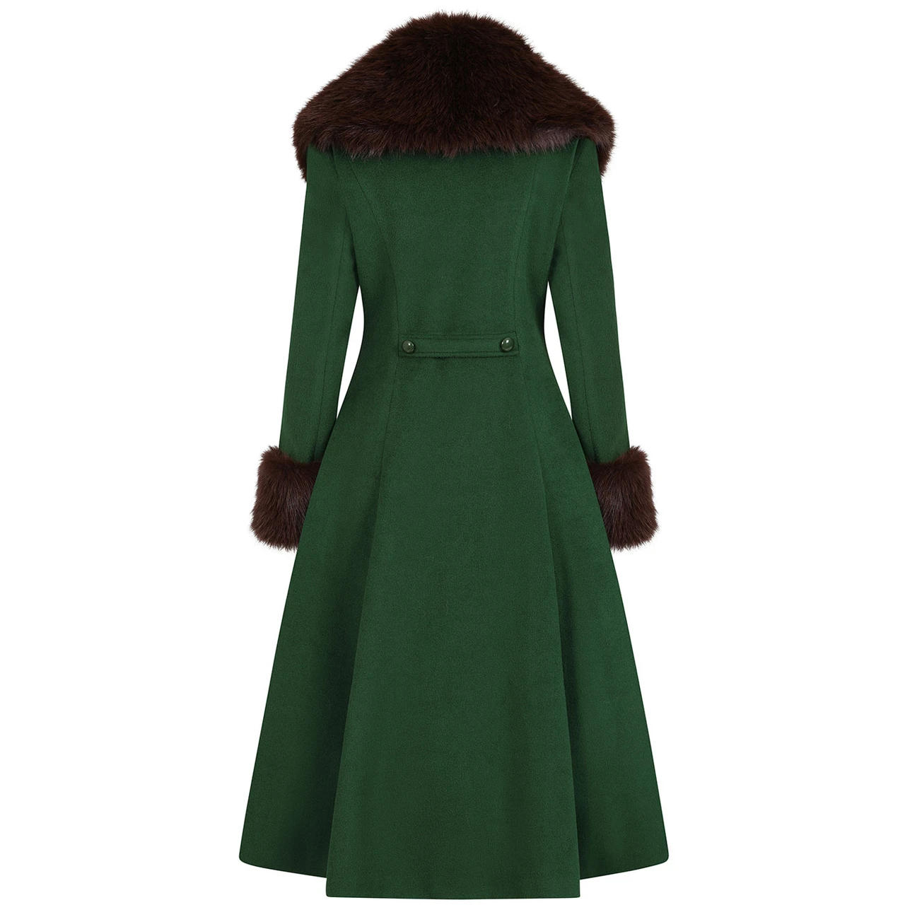 Martha swing coat with faux fur- Pre order - Image 7